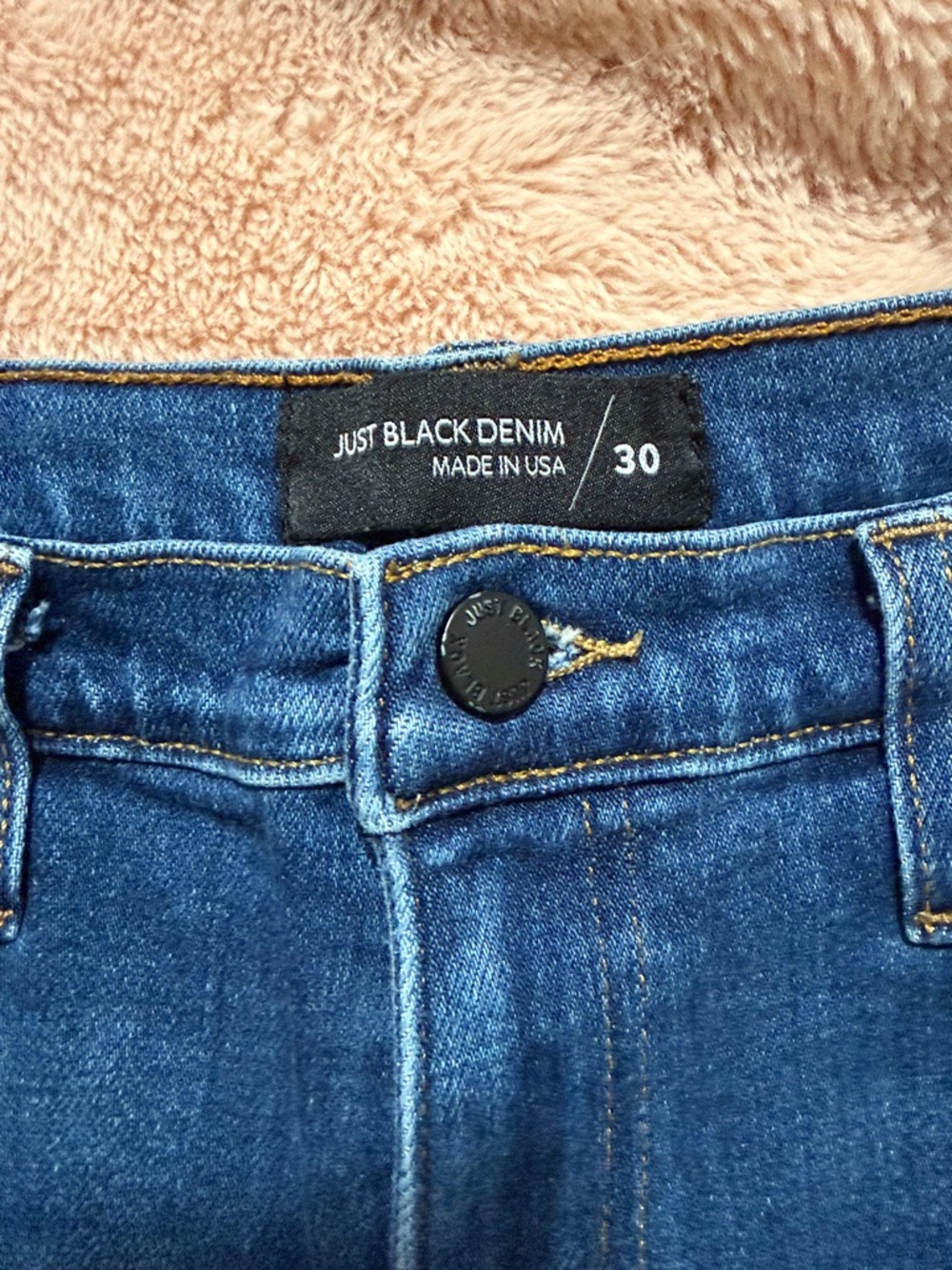 Just Black Slim Skinny Jeans in Dark Blue Denim